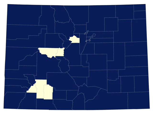 Lark Sparrow county map