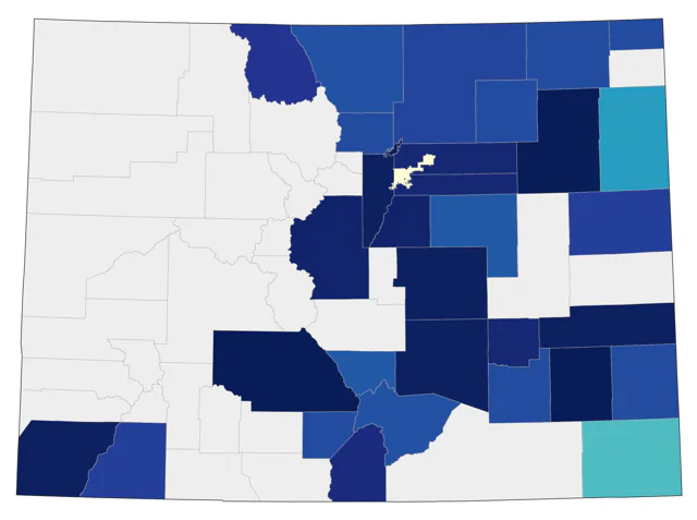 Laughing Gull county map