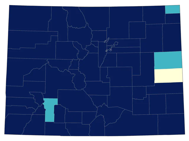 Lazuli Bunting county map