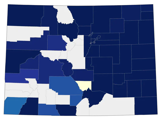 Least Flycatcher county map