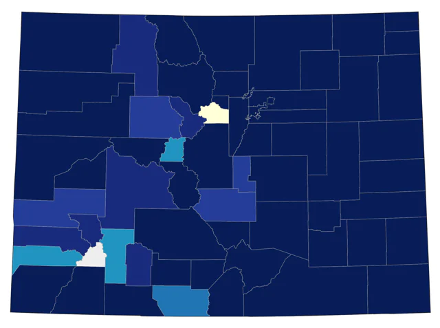 Least Sandpiper county map