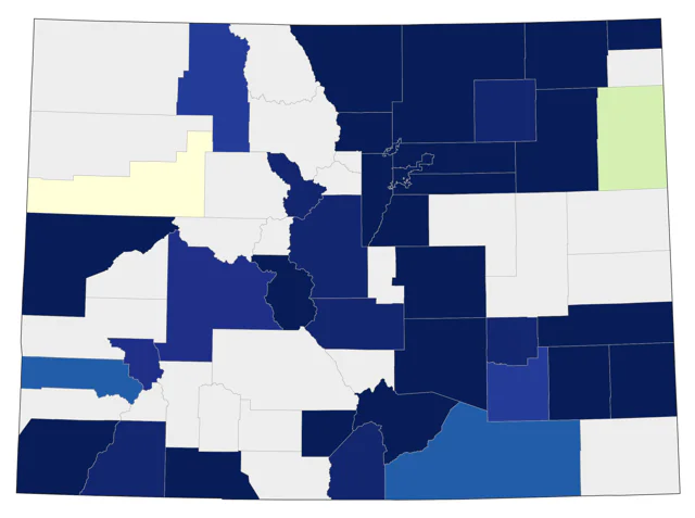 Lesser Black-backed Gull county map