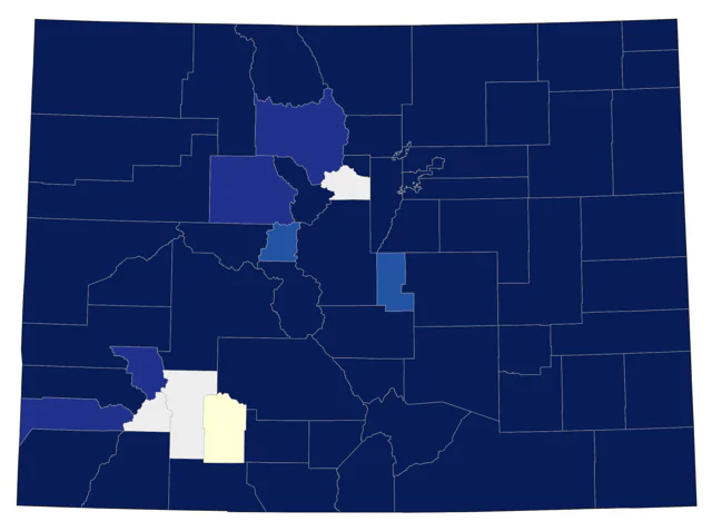 Long-billed Dowitcher county map