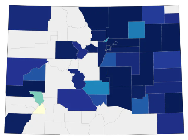 Magnolia Warbler county map
