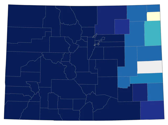Mountain Chickadee county map
