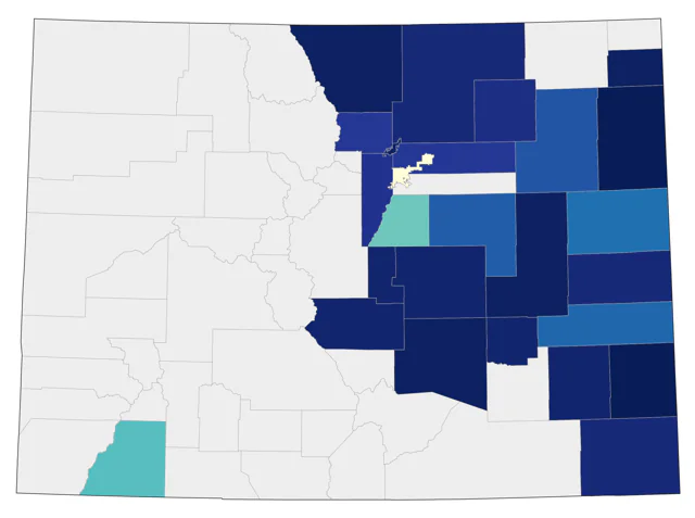 Mourning Warbler county map