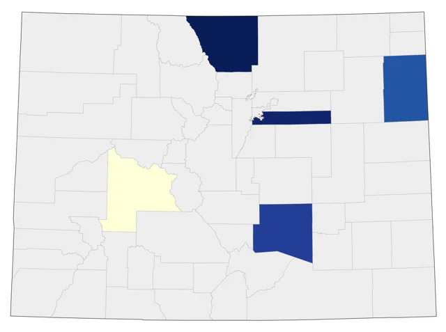 Nelson's Sparrow county map