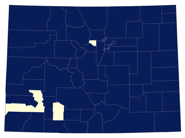 Northern Harrier county map