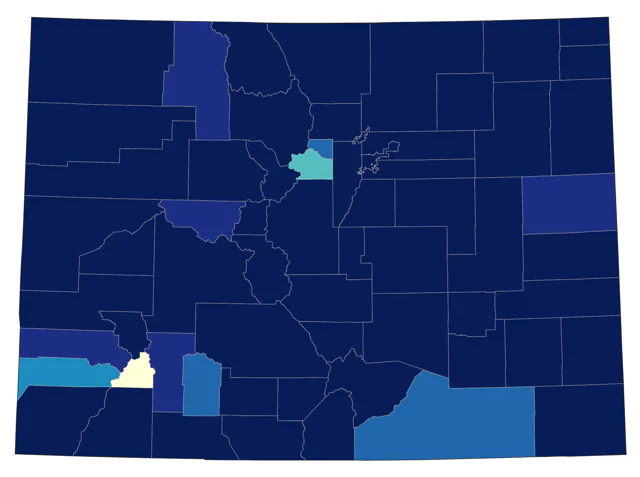 Northern Pintail county map