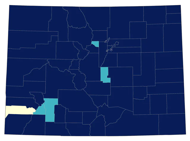 Northern Shoveler county map