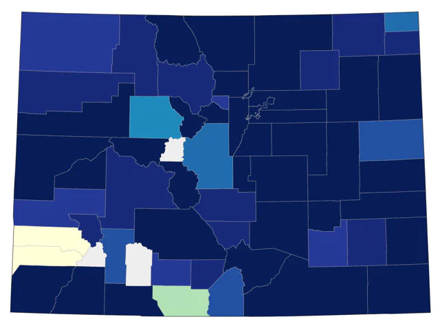 Northern Waterthrush county map