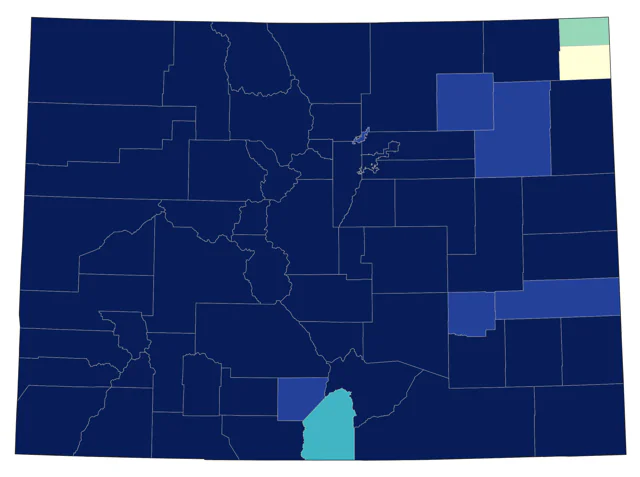 Olive-sided Flycatcher county map