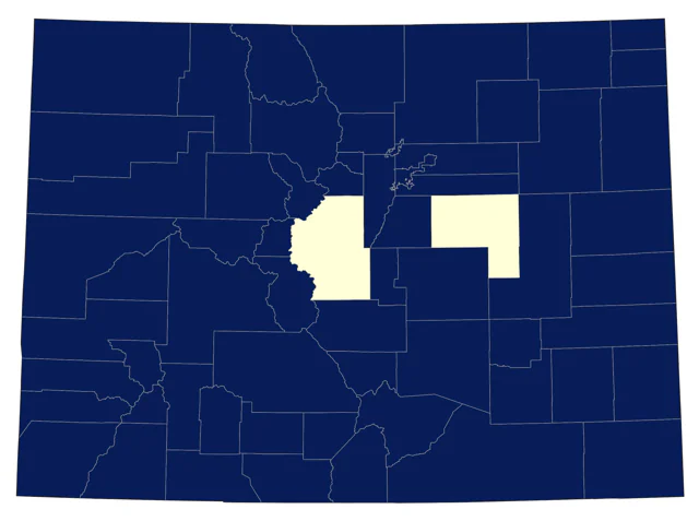 Orange-crowned Warbler county map