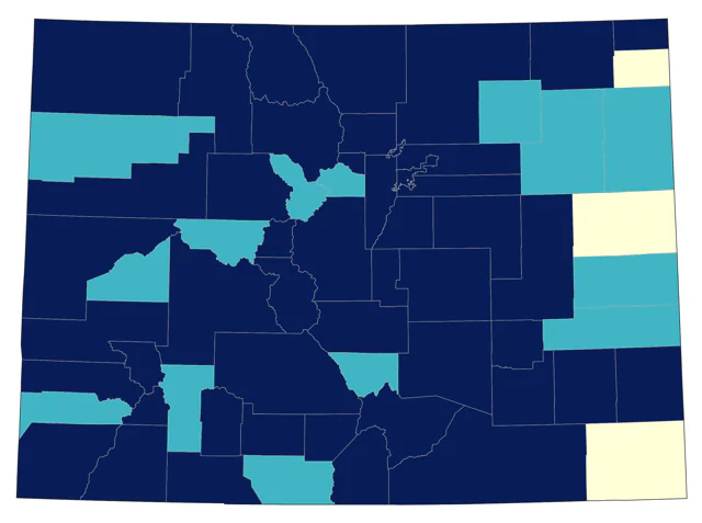 Peregrine Falcon county map