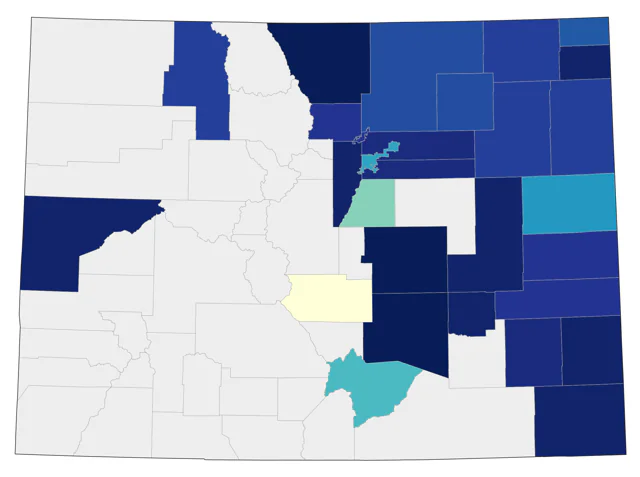 Philadelphia Vireo county map