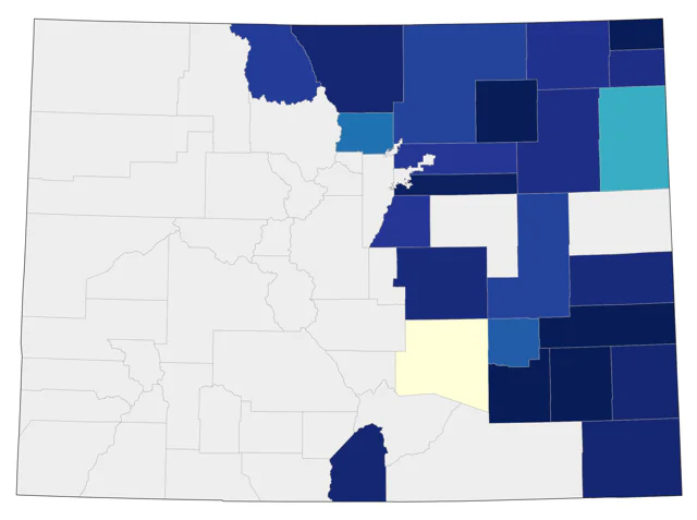 Piping Plover county map