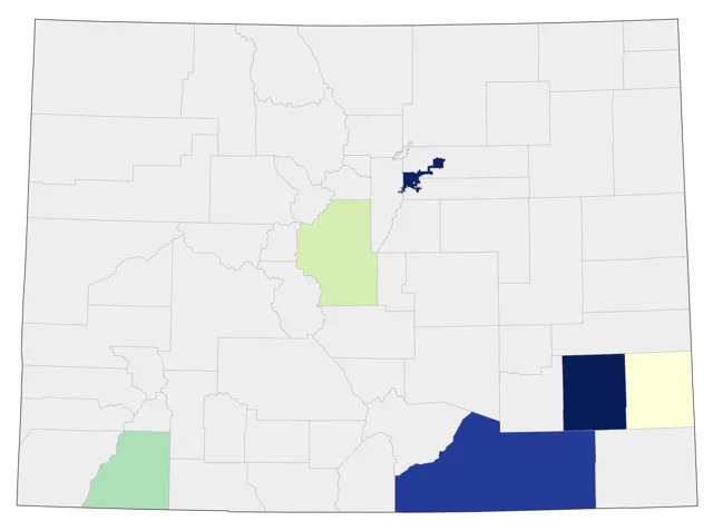 Pyrrhuloxia county map