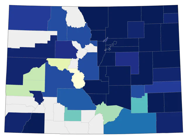 Red-eyed Vireo county map