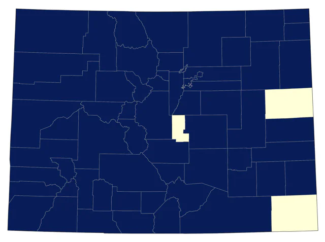 Ring-necked Duck county map