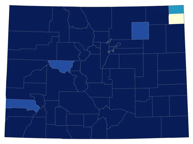 Rock Wren county map