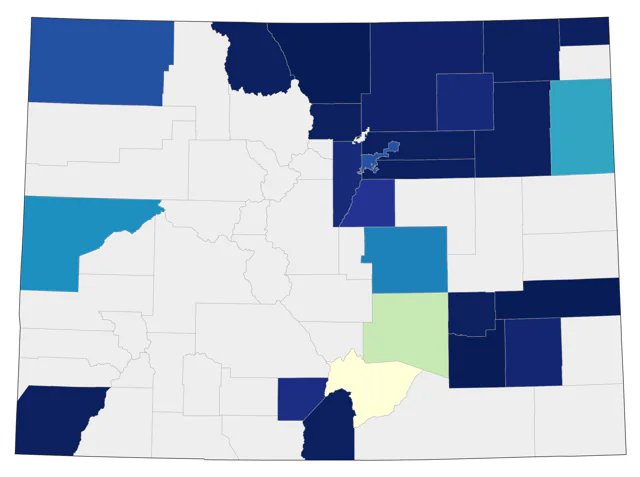 Ruddy Turnstone county map