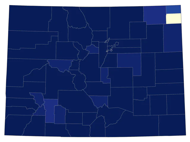 Sage Thrasher county map