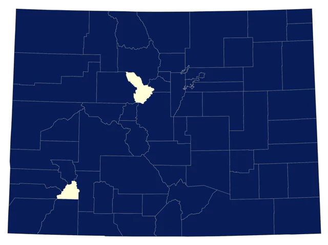 Say's Phoebe county map