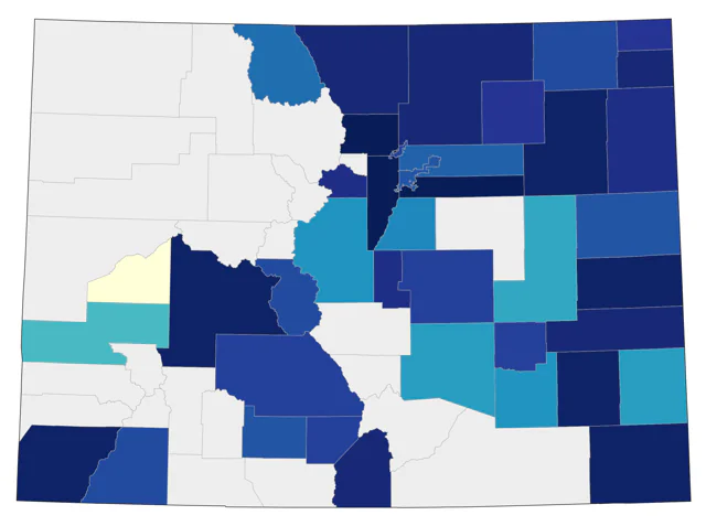Short-billed Dowitcher county map