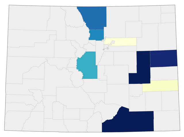Smith's Longspur county map