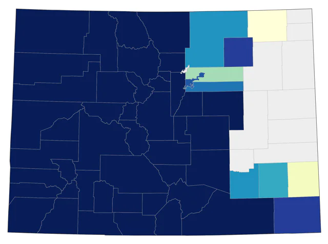 Steller's Jay county map