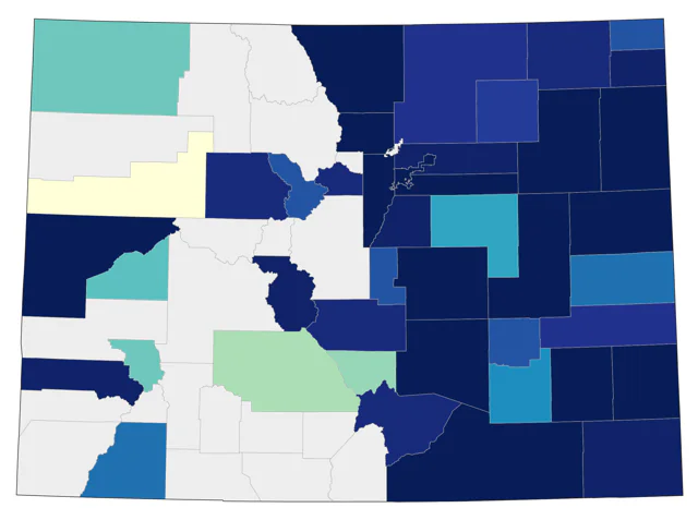 Tennessee Warbler county map
