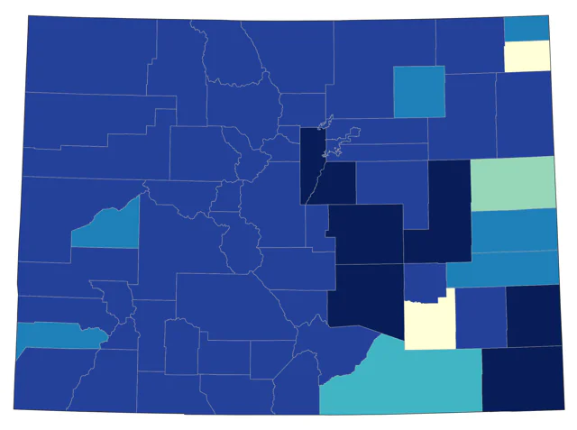 Townsend's Warbler county map