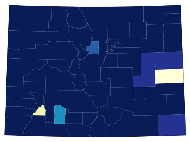Western Grebe county map