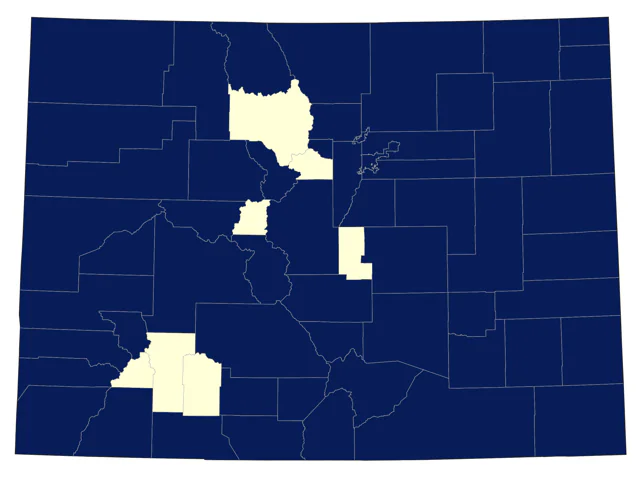 Western Kingbird county map