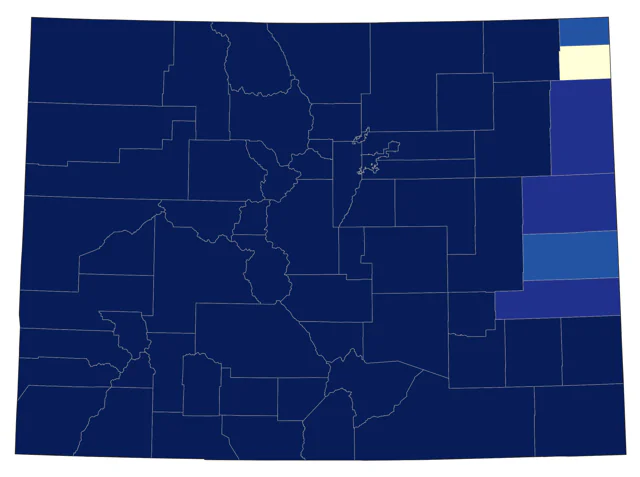 Western Tanager county map