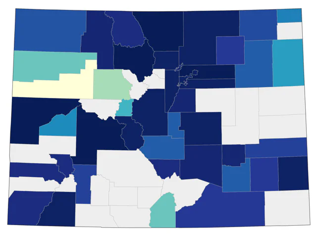 White-winged Scoter county map