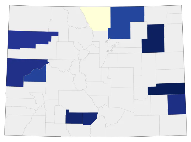Whooping Crane county map