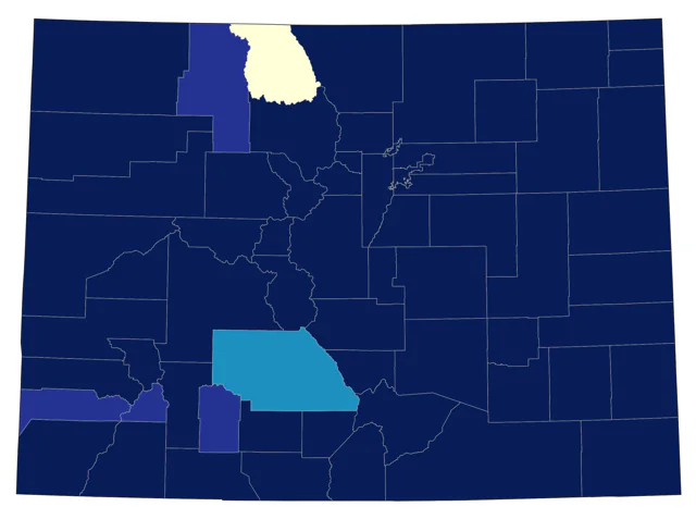 Wild Turkey county map