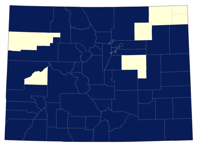 Wilson's Warbler county map