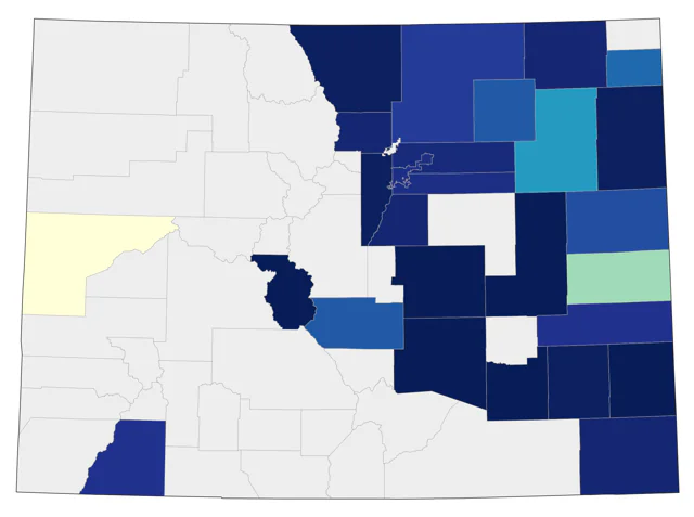 Wood Thrush county map