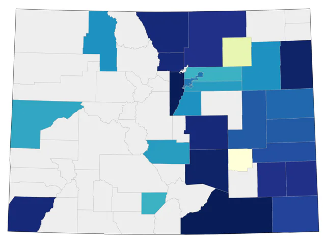 Worm-eating Warbler county map