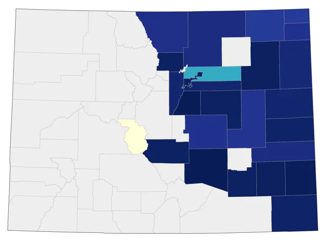 Yellow-crowned Night Heron county map