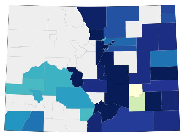Yellow-throated Vireo county map