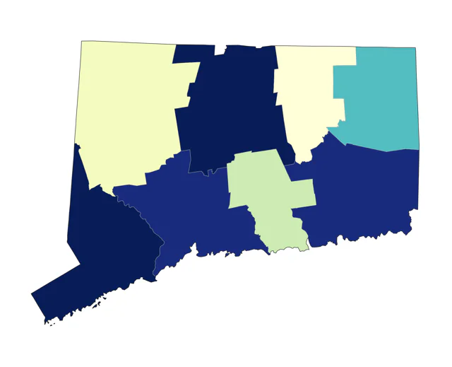 Blue Grosbeak county map