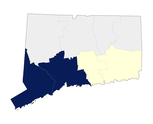 Brown Pelican county map