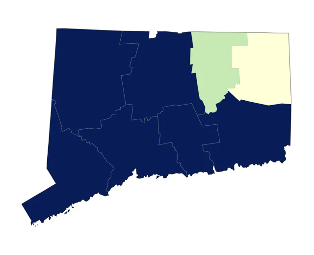 Canvasback county map