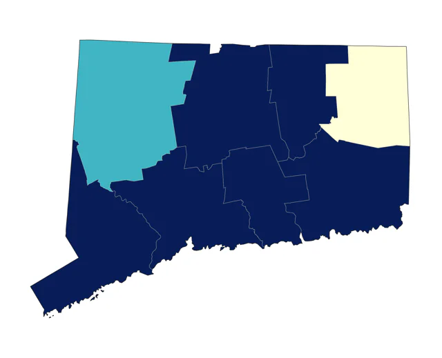 Connecticut Warbler county map