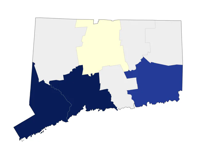 Curlew Sandpiper county map