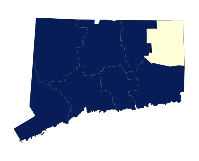 Horned Grebe county map