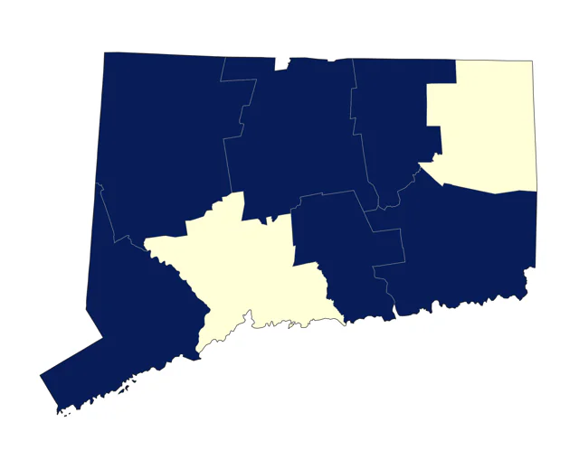 Least Bittern county map